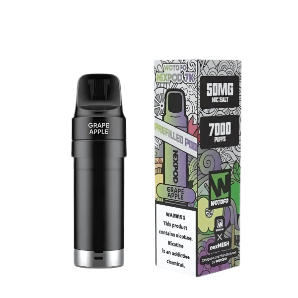 WOTOFO NexPod Replacement Flavour Pods 7000 puff 5% Grape Apple Downtown Vapoury