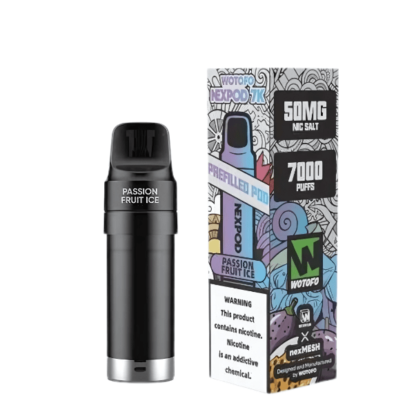 WOTOFO NexPod Replacement Flavour Pods 7000 puff 5% Passion Fruit Ice