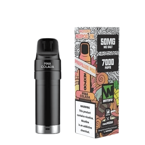 WOTOFO NexPod Replacement Flavour Pods 7000 puff 5% Pina Colada Downtown Vapoury