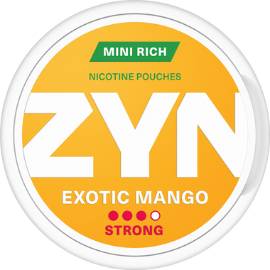 Zyn Exotic Mango Mini Rich Nicotine Pouches (1pc) Strong 5.5mg Downtown Vapoury