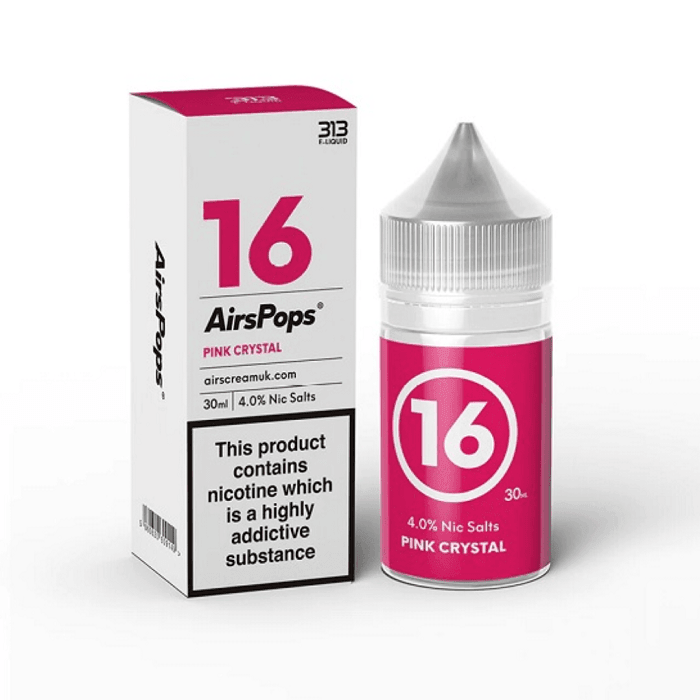 AirsPops Pink Crystal 30ML Salts 40MG Downtown Vapoury