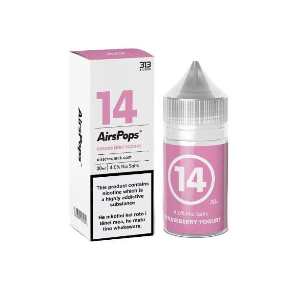 AirsPops Strawberry Yogurt 30ML Salts 40MG Downtown Vapoury