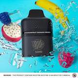Bewolk 6000 Disposable Cartridge 2% Dragonfruit Banana Berry Downtown Vapoury