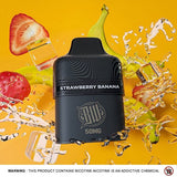Bewolk 6000 Disposable Cartridge 2% Strawberry Banana Downtown Vapoury