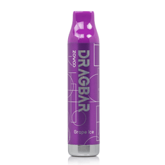 Zovoo Dragbar 5000C Disposable Pod Device Rechargeable Battery 630MAH Grape Ice